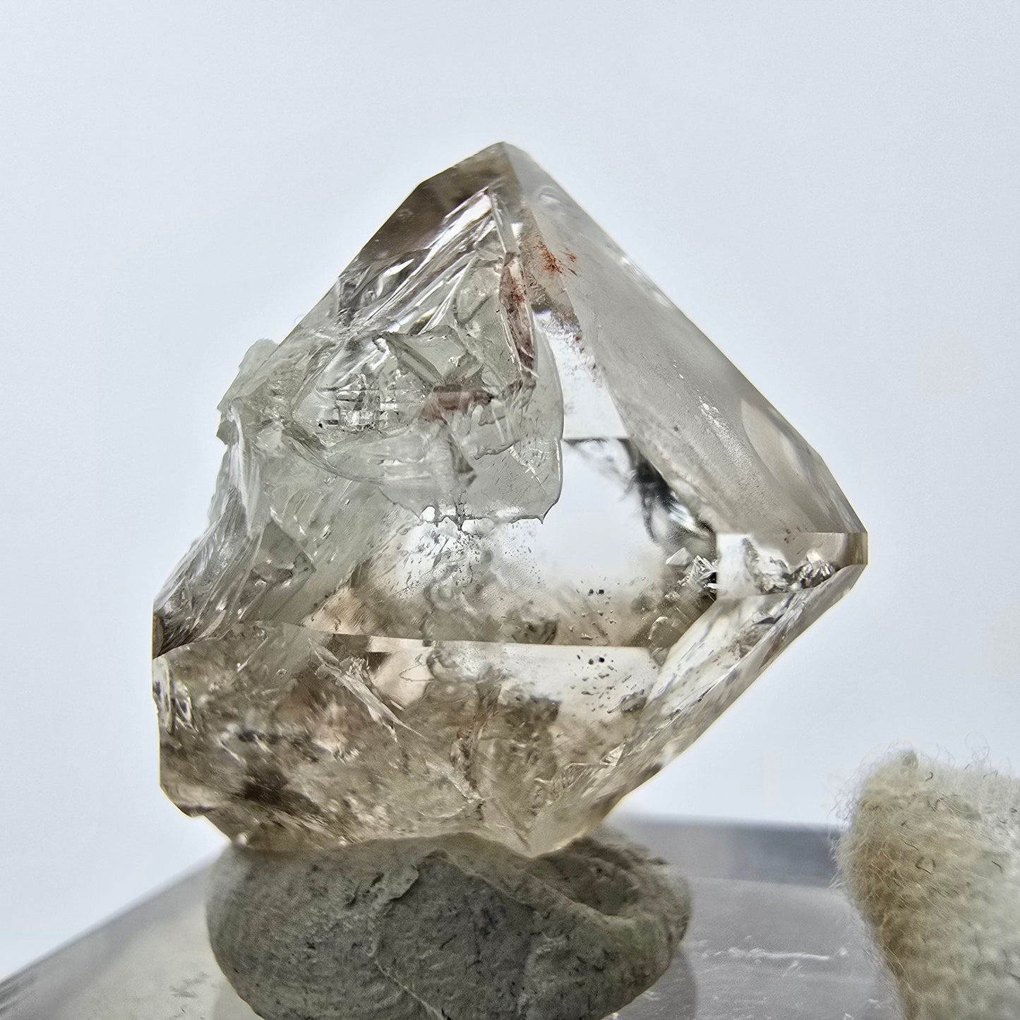 14x klare Phantom Rauchquarz Spitzen, Zepter aus Goboboseb, Namibia Lot Sammlung