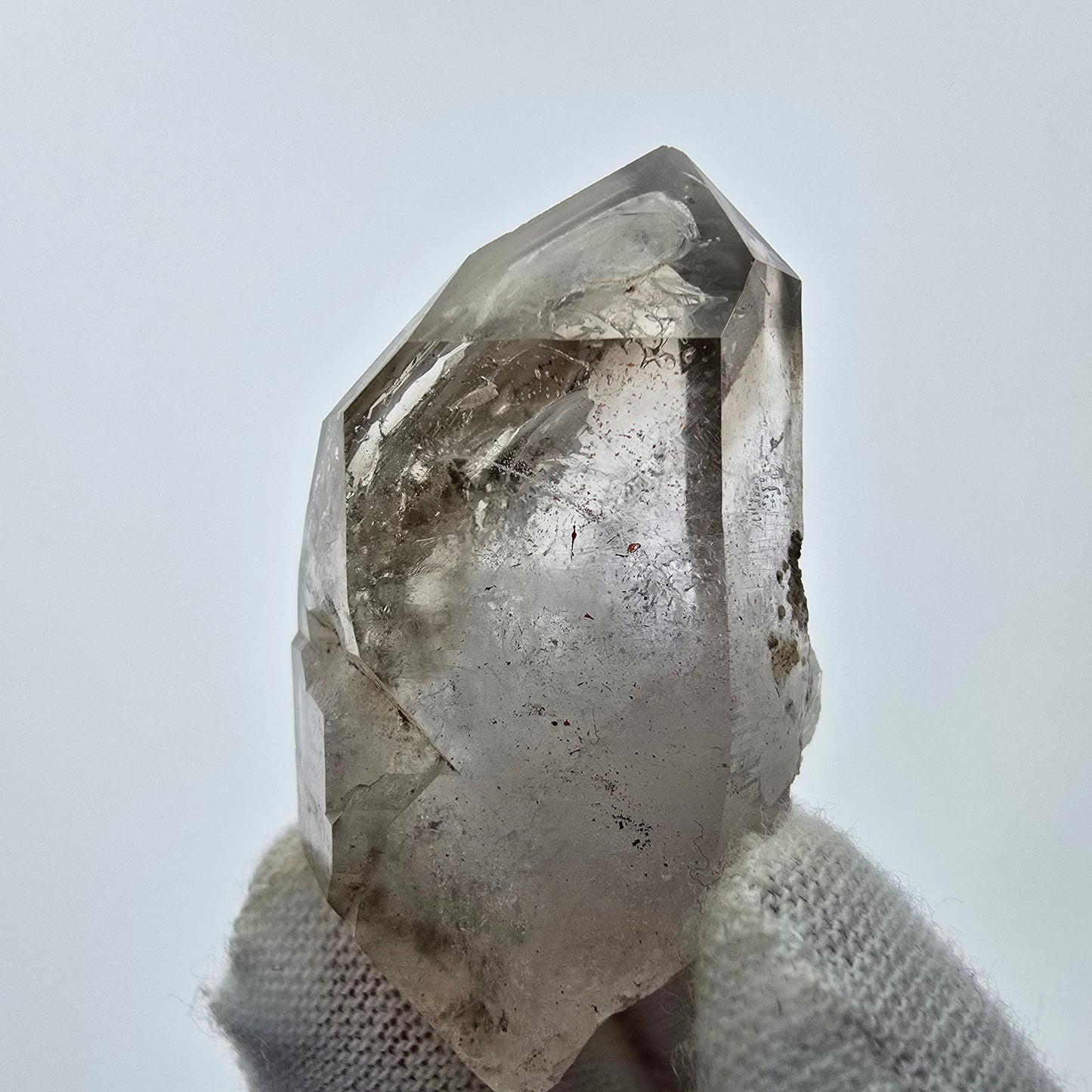 8x große Phantom Rauchquarz Spitzen, Zepter aus Goboboseb Namibia Lot Sammlung