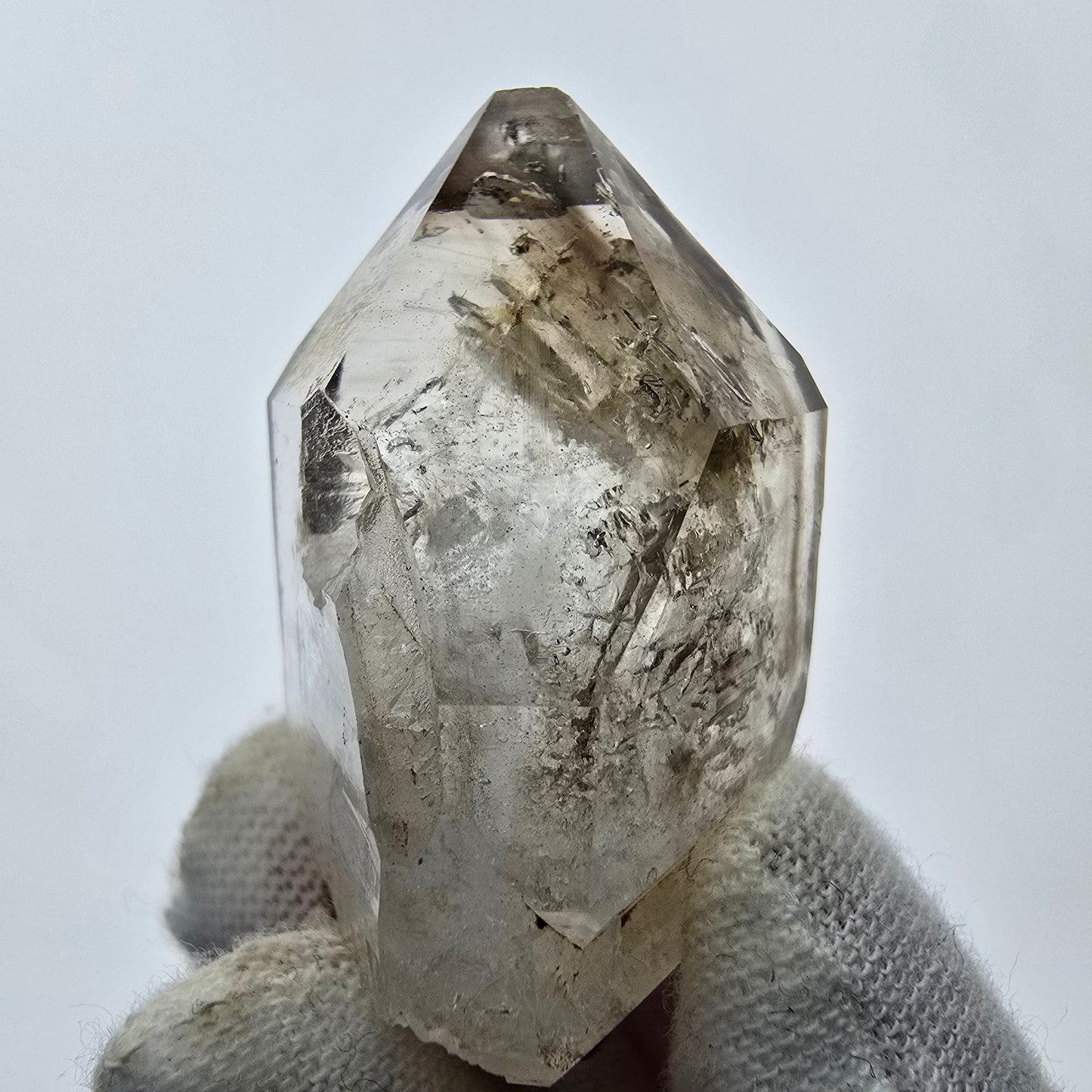 8x große Phantom Rauchquarz Spitzen, Zepter aus Goboboseb Namibia Lot Sammlung