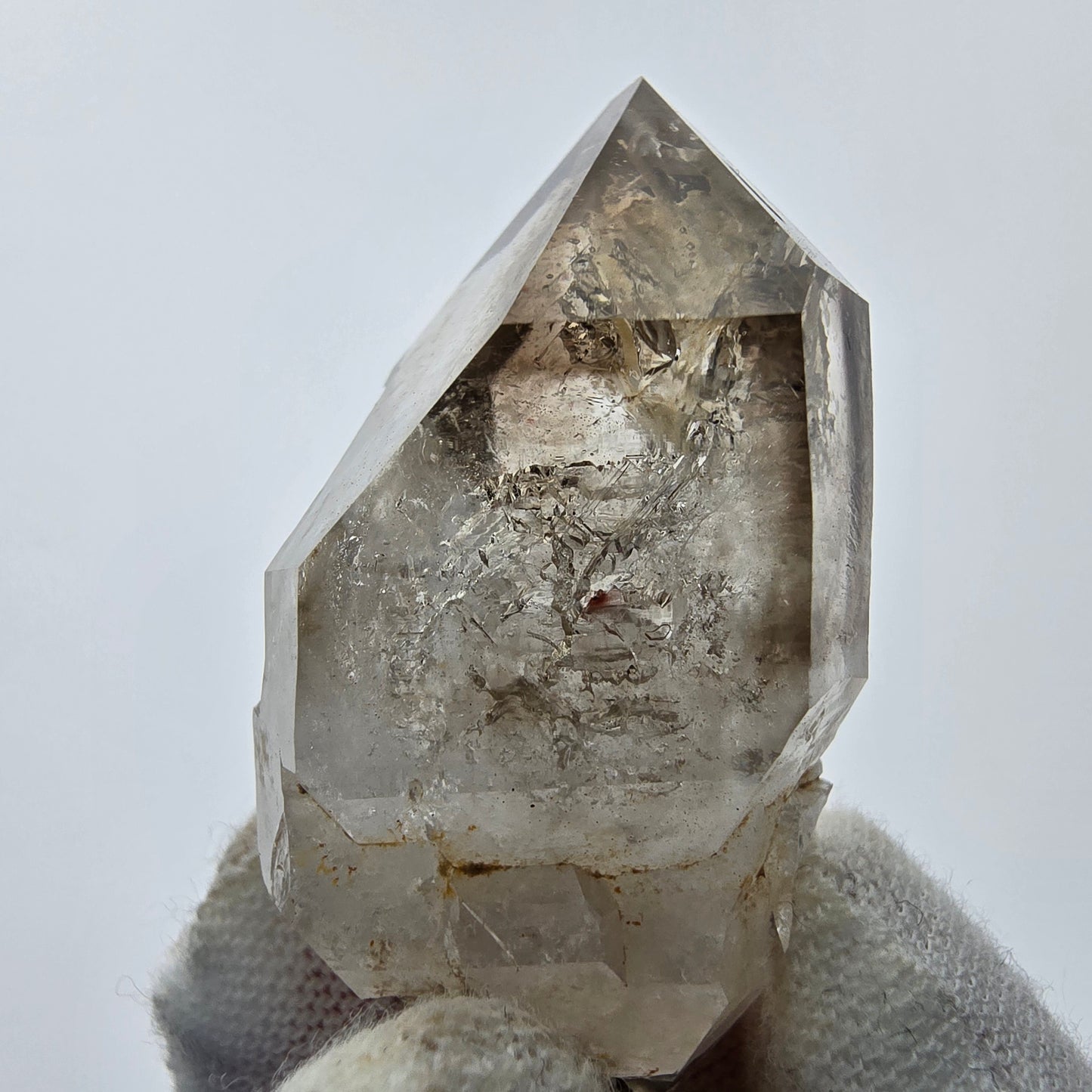 8x große Phantom Rauchquarz Spitzen, Zepter aus Goboboseb Namibia Lot Sammlung