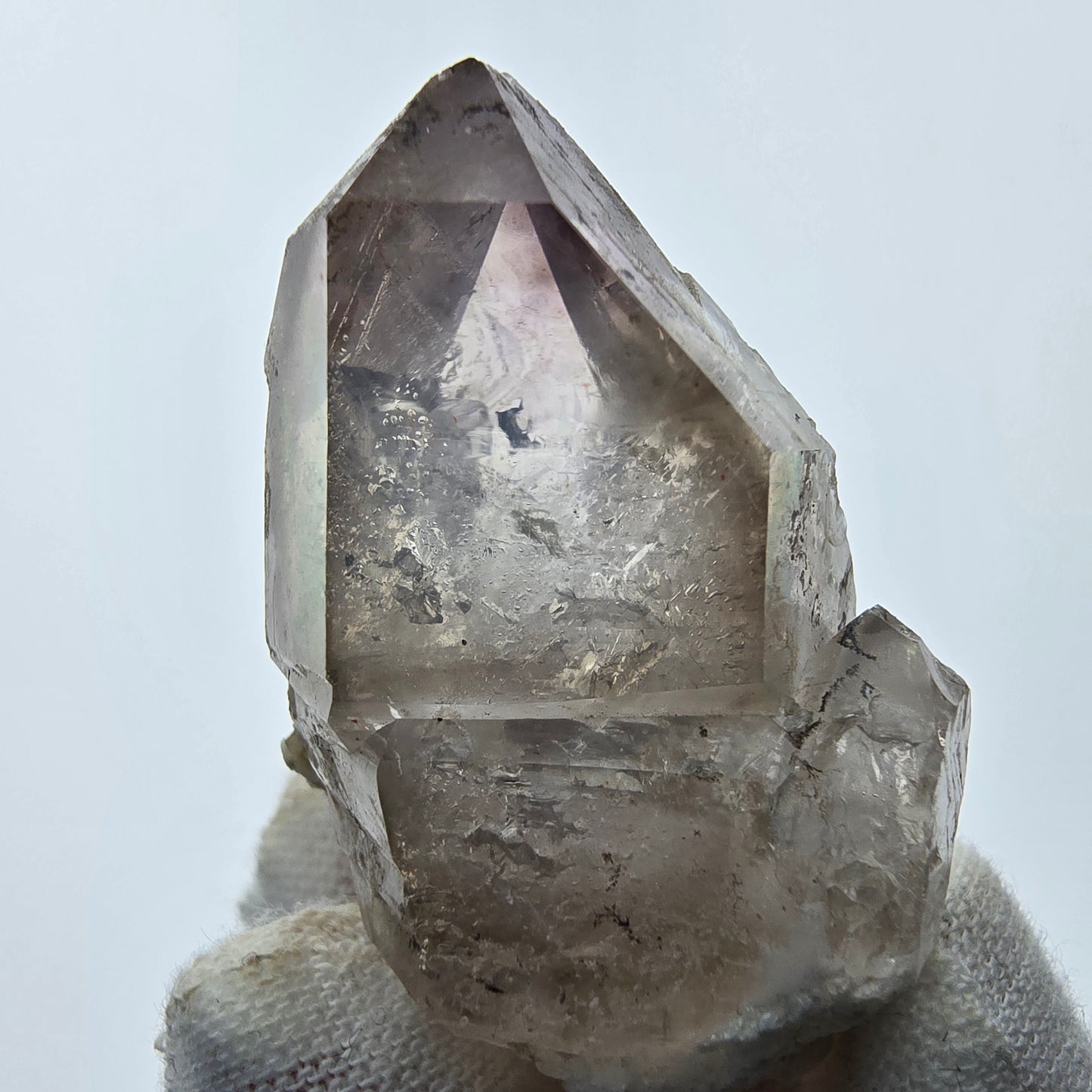 8x große Phantom Rauchquarz Spitzen, Zepter aus Goboboseb Namibia Lot Sammlung