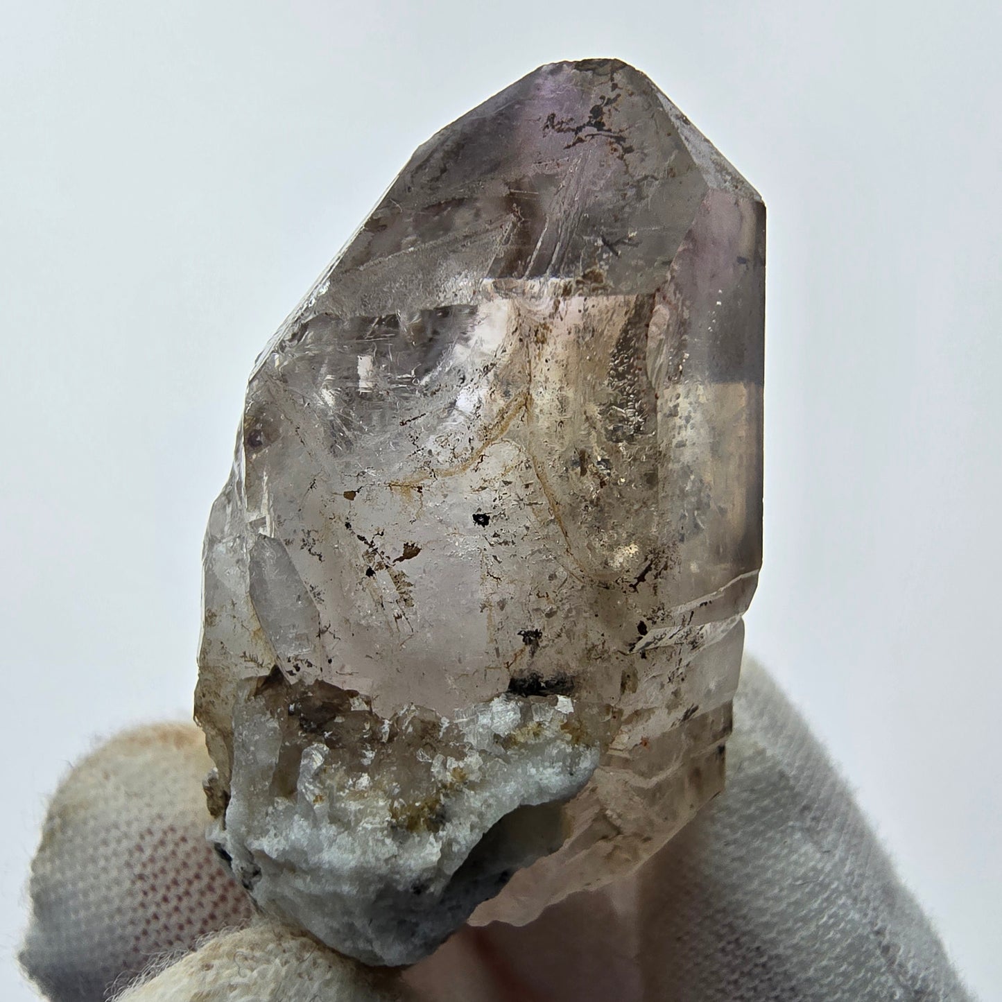 8x große Phantom Rauchquarz Spitzen, Zepter aus Goboboseb Namibia Lot Sammlung
