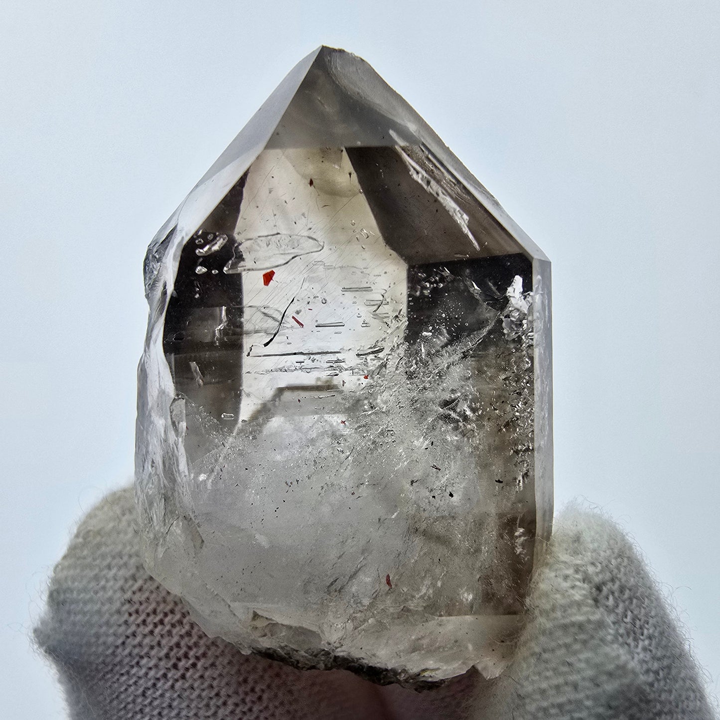 8x große Phantom Rauchquarz Spitzen, Zepter aus Goboboseb Namibia Lot Sammlung