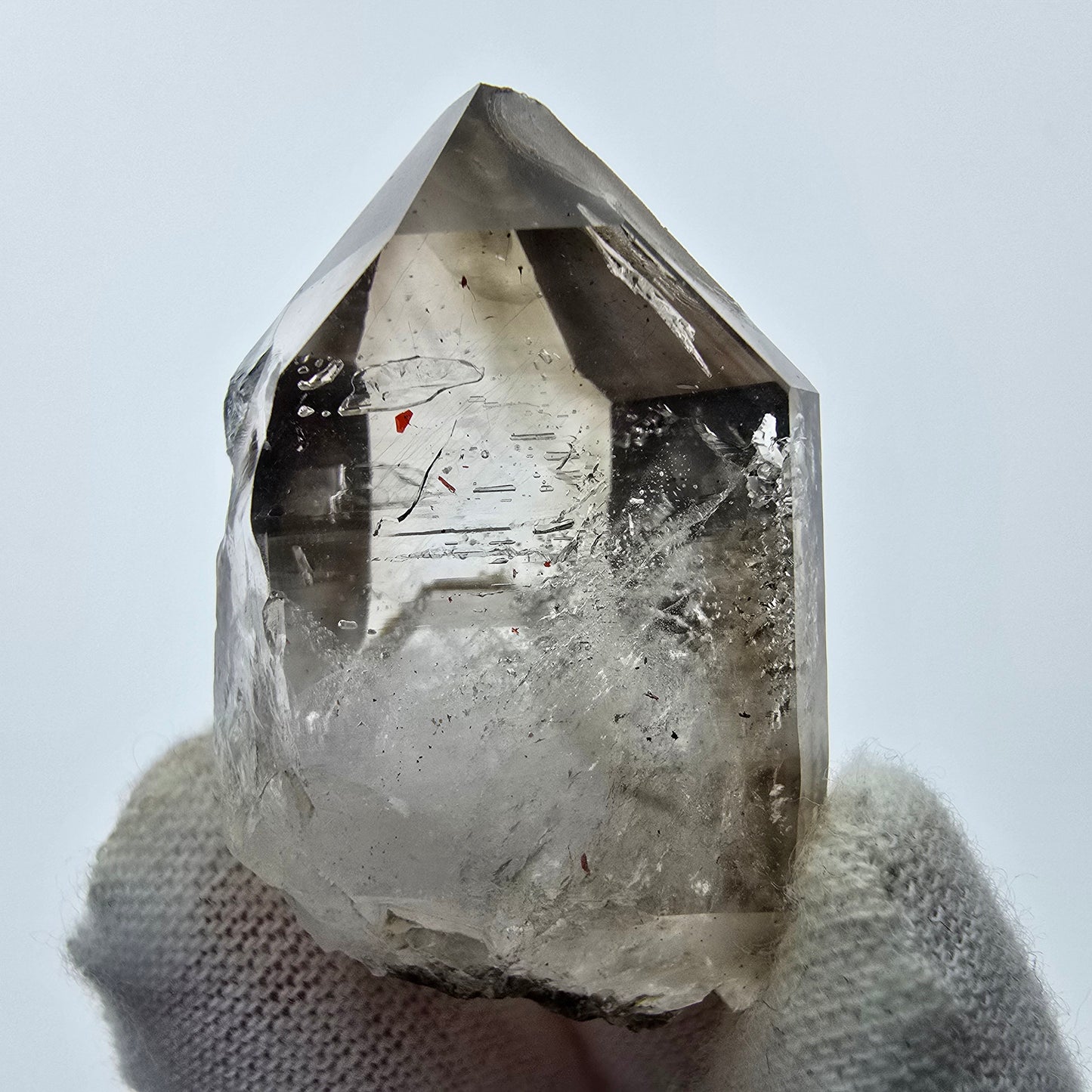 8x große Phantom Rauchquarz Spitzen, Zepter aus Goboboseb Namibia Lot Sammlung