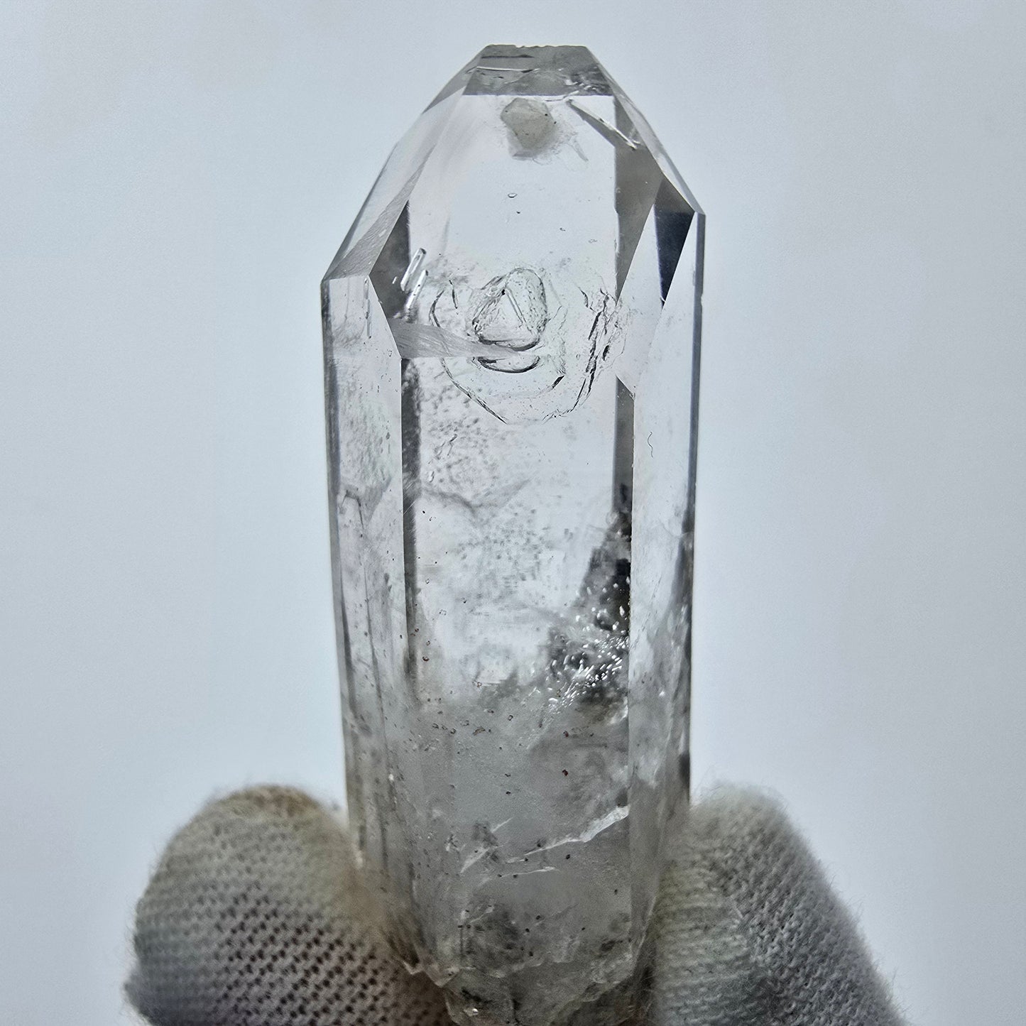 12x klare Phantom Rauchquarz Spitzen, Zepter aus Goboboseb, Namibia Lot Sammlung