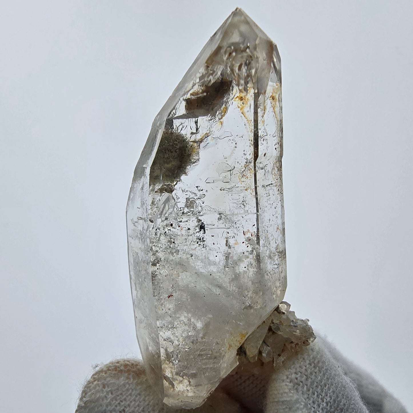 12x klare Phantom Rauchquarz Spitzen, Zepter aus Goboboseb, Namibia Lot Sammlung