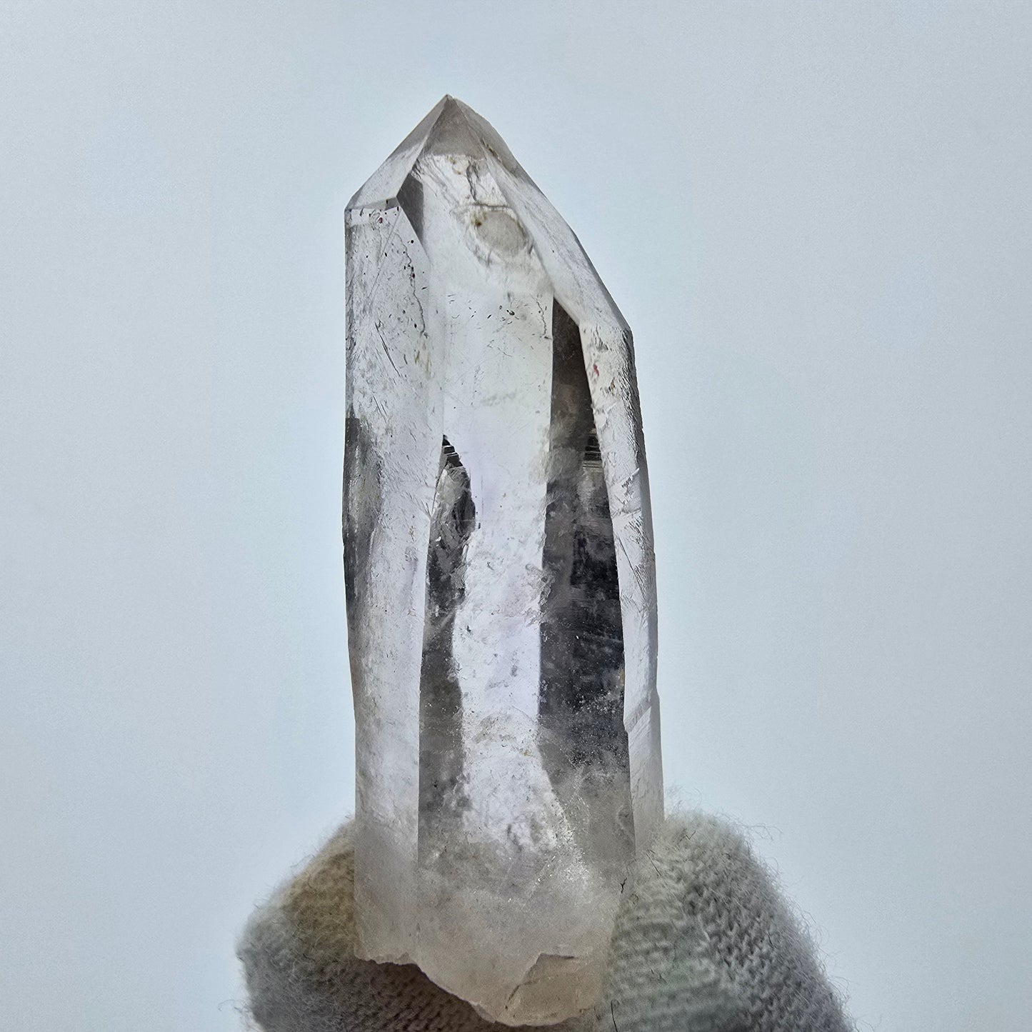 12x klare Phantom Rauchquarz Spitzen, Zepter aus Goboboseb, Namibia Lot Sammlung
