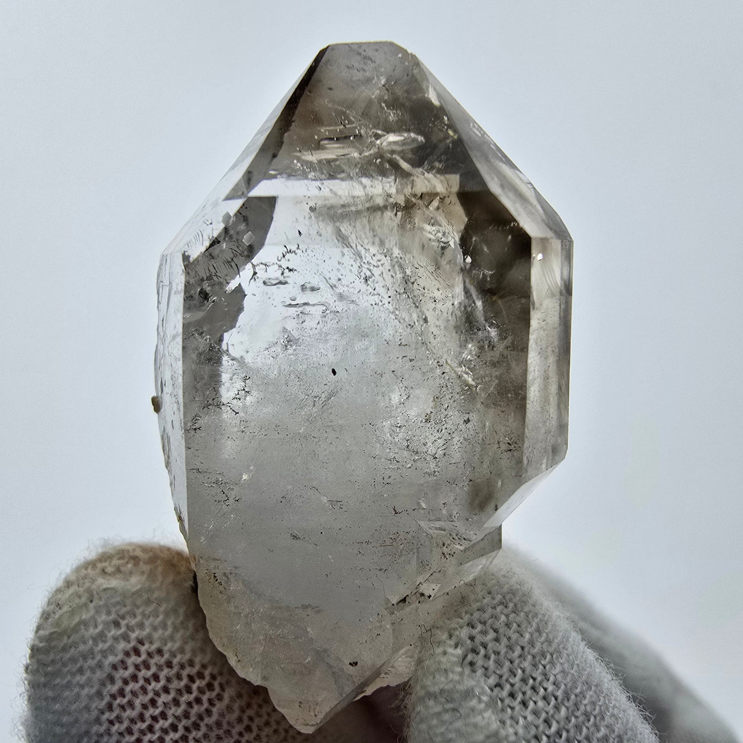 11x klare Phantom Rauchquarz Spitzen, Zepter aus Goboboseb, Namibia Lot Sammlung
