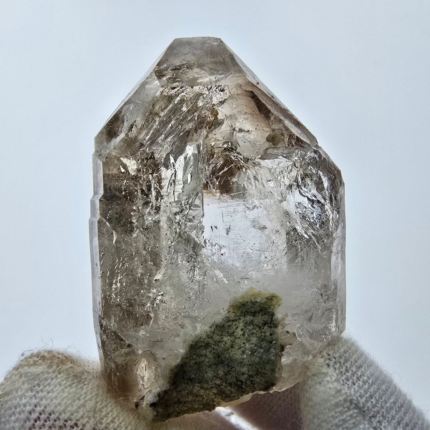7x große Phantom Rauchquarz Spitzen, Zepter aus Goboboseb Namibia Lot Set Sammlung