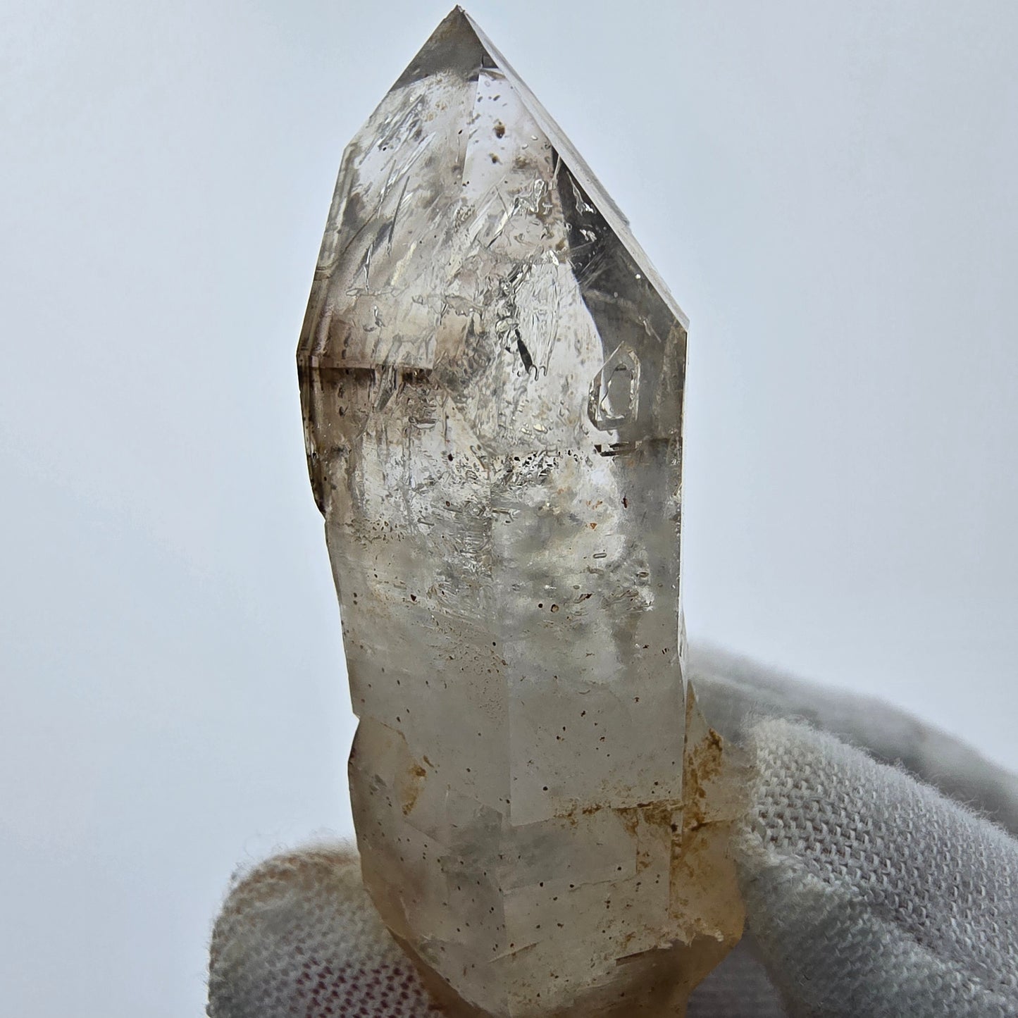 7x große Phantom Rauchquarz Spitzen, Zepter aus Goboboseb Namibia Lot Set Sammlung