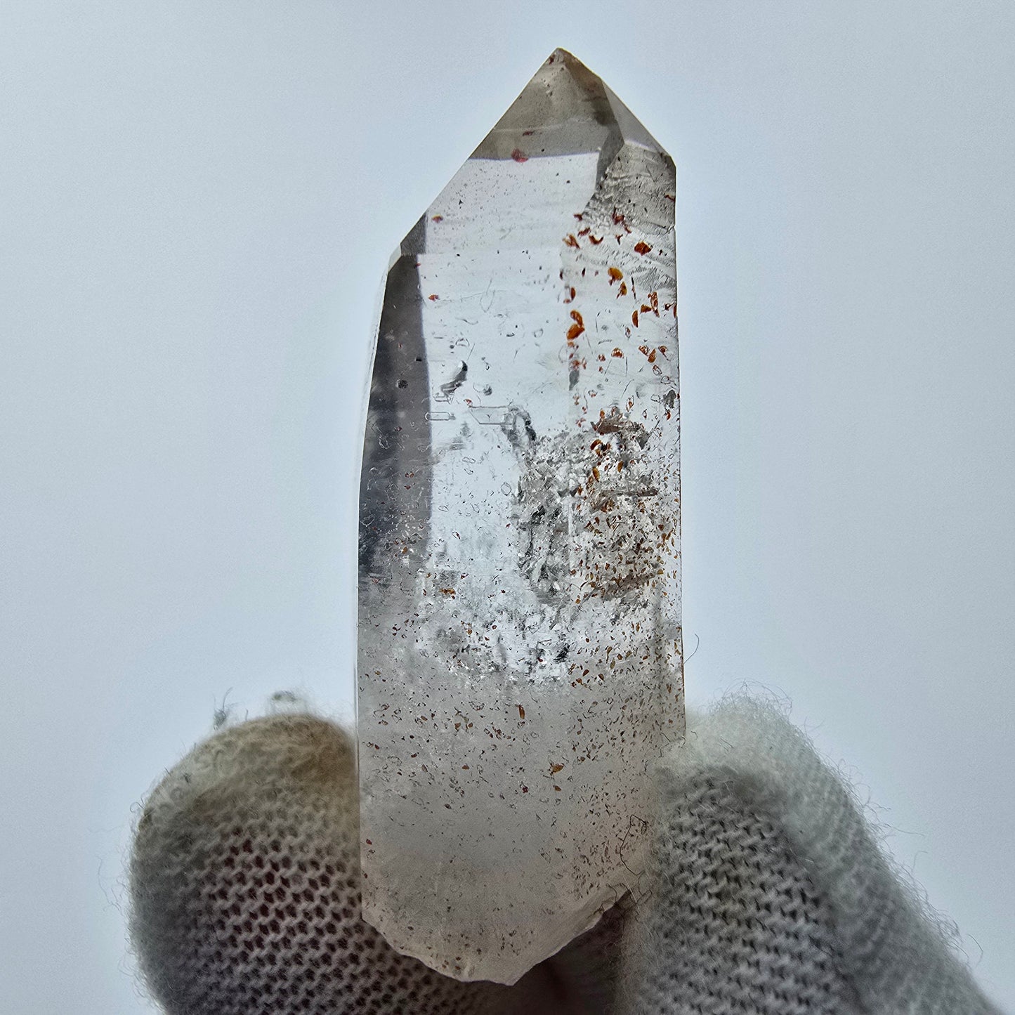 12x klare Phantom Rauchquarz Spitzen, Zepter aus Goboboseb, Namibia Lot Sammlung