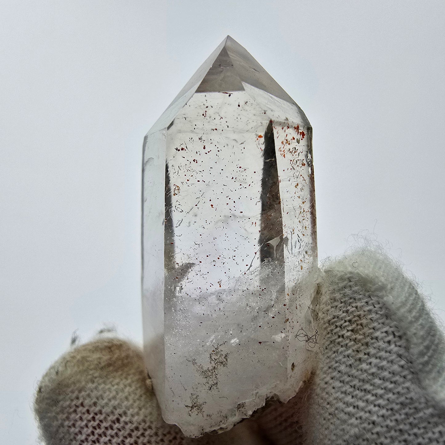 12x klare Phantom Rauchquarz Spitzen, Zepter aus Goboboseb, Namibia Lot Sammlung