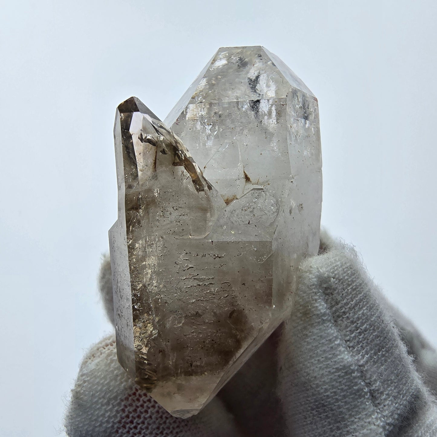 7x große Phantom Rauchquarz Spitzen, Zepter aus Goboboseb Namibia Lot Sammlung