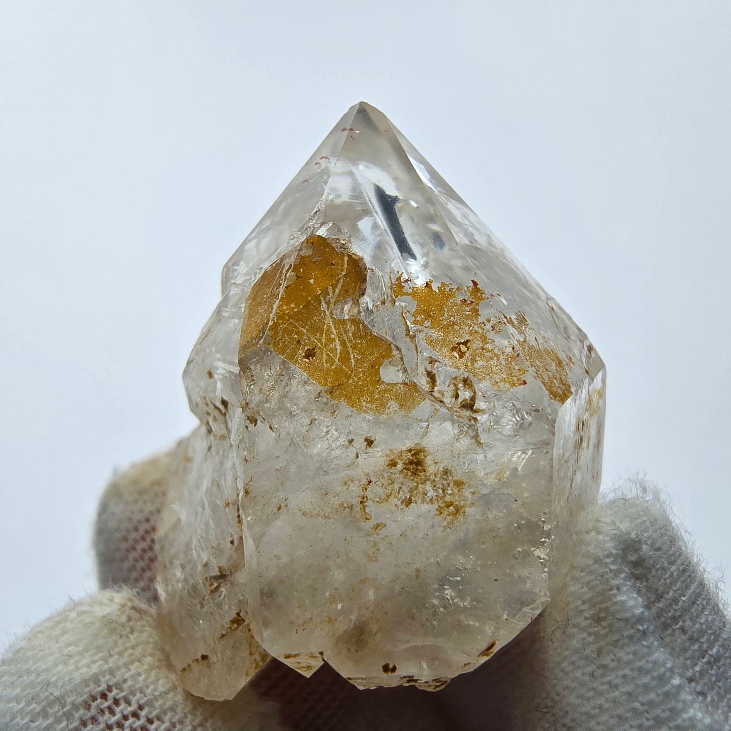 7x große Phantom Rauchquarz Spitzen, Zepter aus Goboboseb Namibia Lot Sammlung