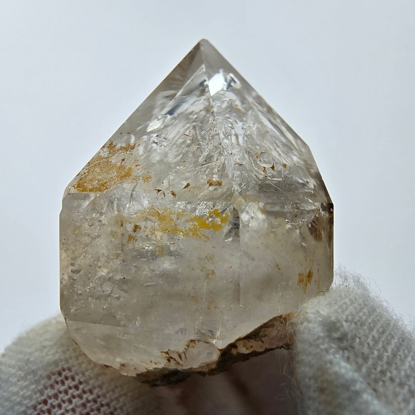 7x große Phantom Rauchquarz Spitzen, Zepter aus Goboboseb Namibia Lot Sammlung
