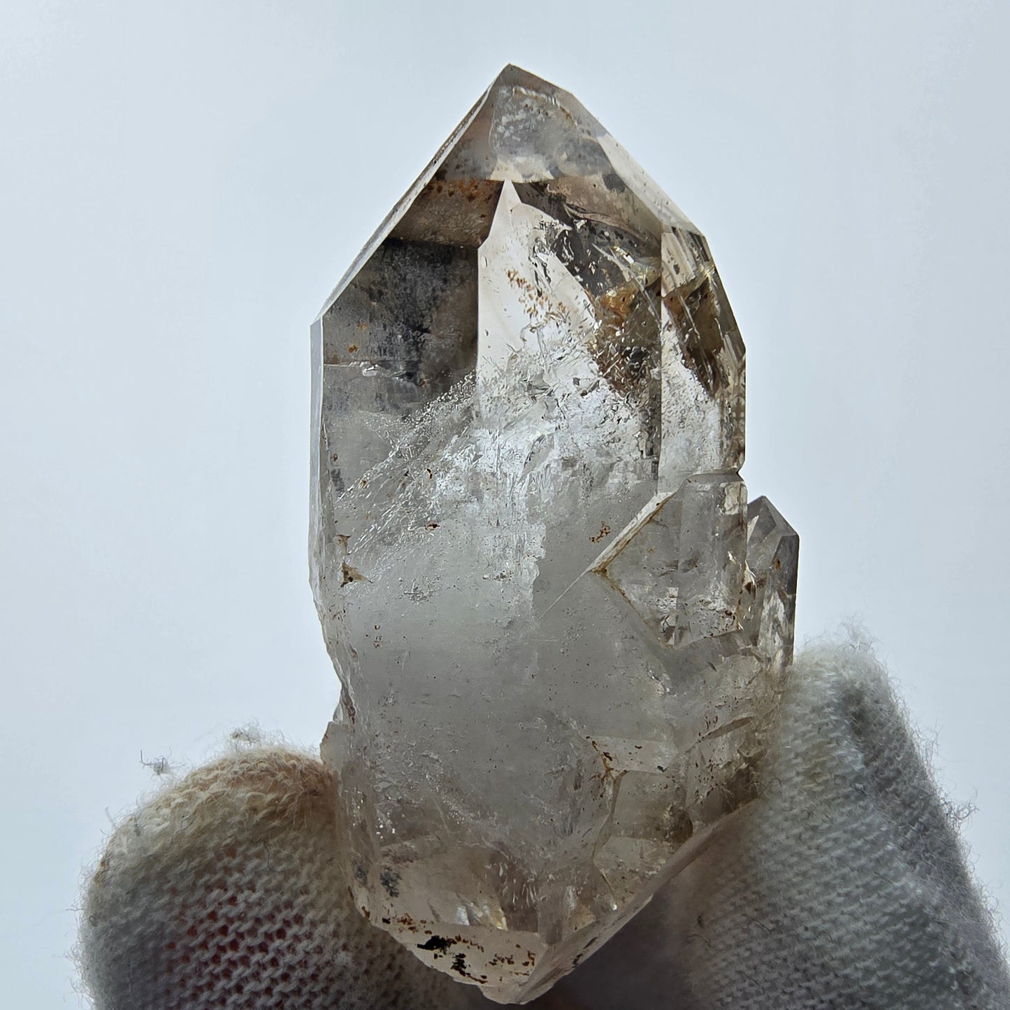 7x große Phantom Rauchquarz Spitzen, Zepter aus Goboboseb Namibia Lot Sammlung