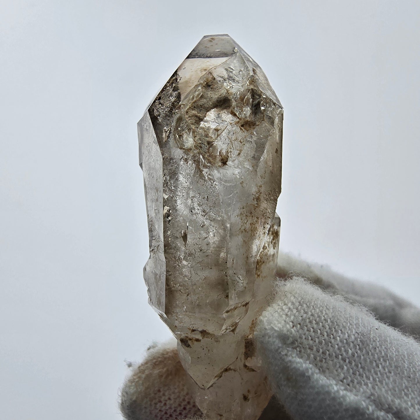 7x große Phantom Rauchquarz Spitzen, Zepter aus Goboboseb Namibia Lot Sammlung