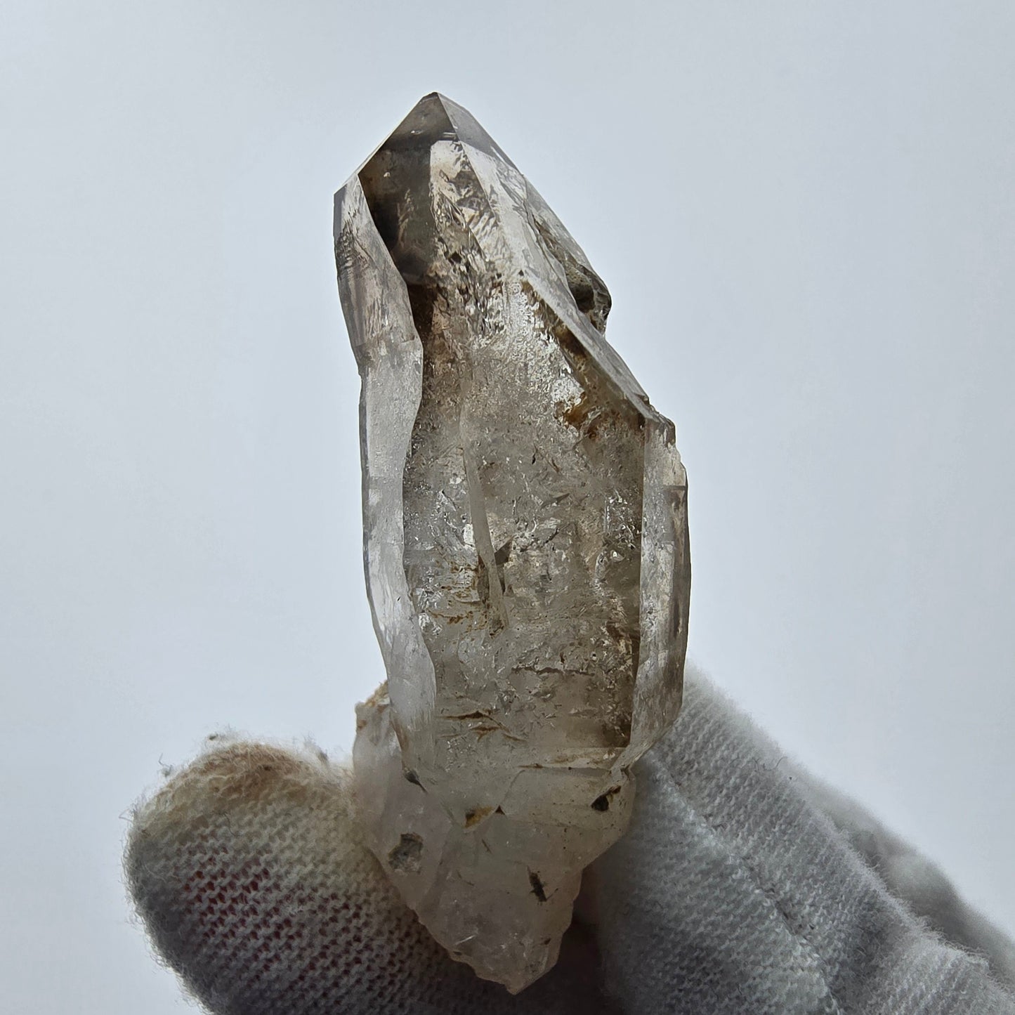 7x große Phantom Rauchquarz Spitzen, Zepter aus Goboboseb Namibia Lot Sammlung