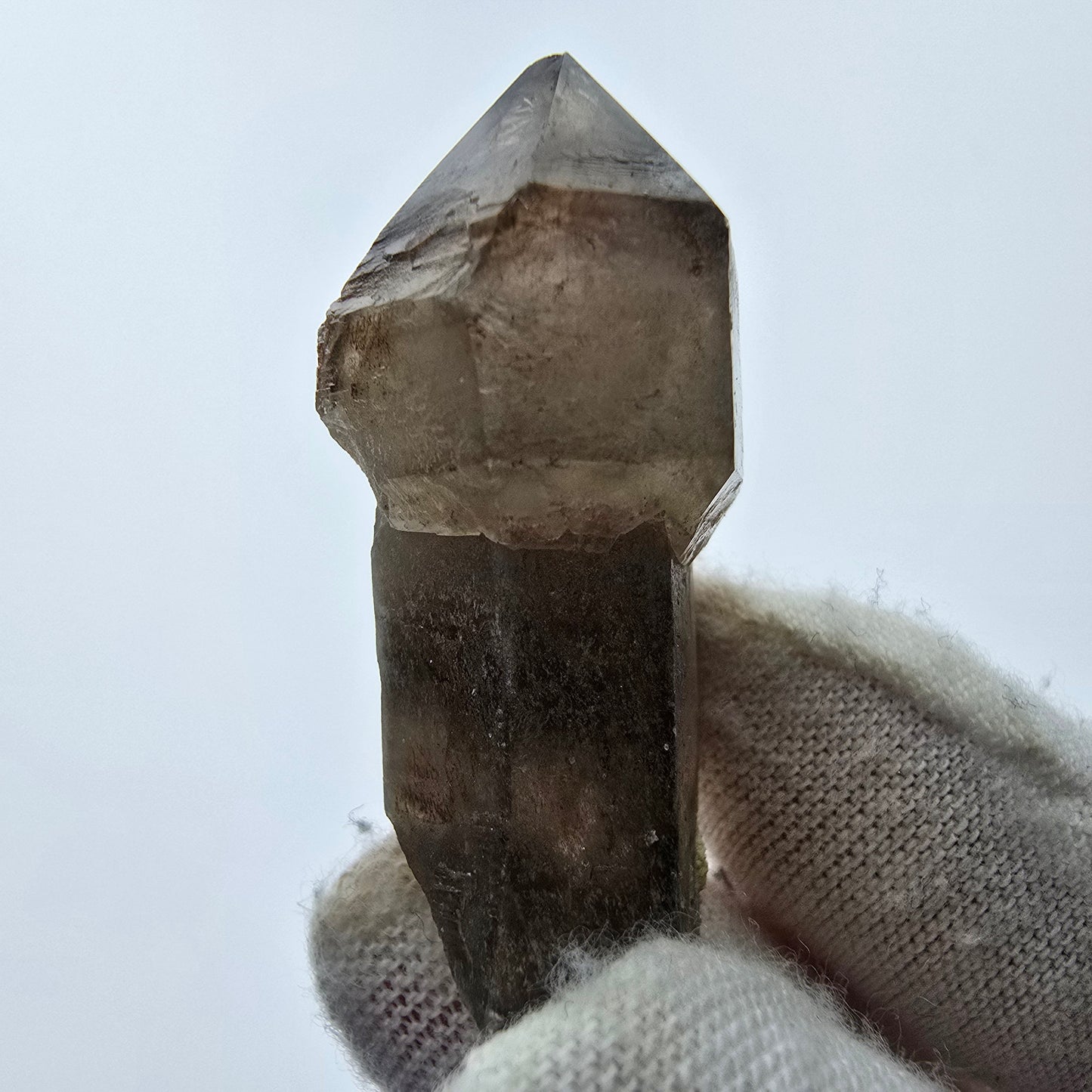 7x große Phantom Rauchquarz Spitzen, Zepter aus Goboboseb Namibia Lot Sammlung