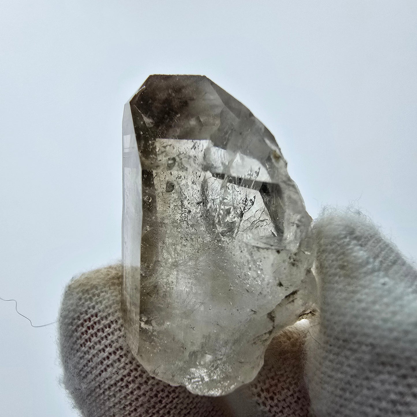 12x pointes de quartz fumé fantôme clair, sceptre de Goboboseb, collection Namibie Lot