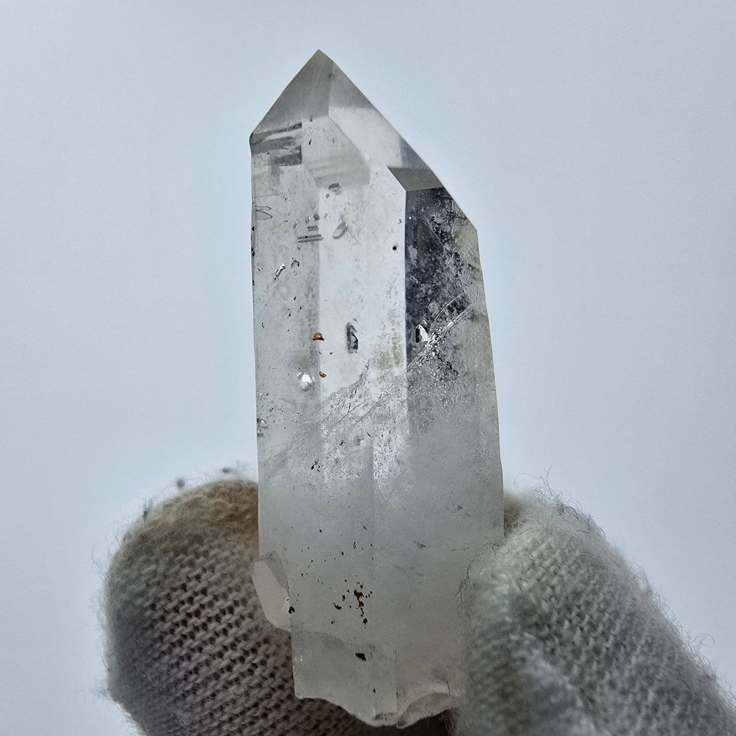 12x pointes de quartz fumé fantôme clair, sceptre de Goboboseb, collection Namibie Lot