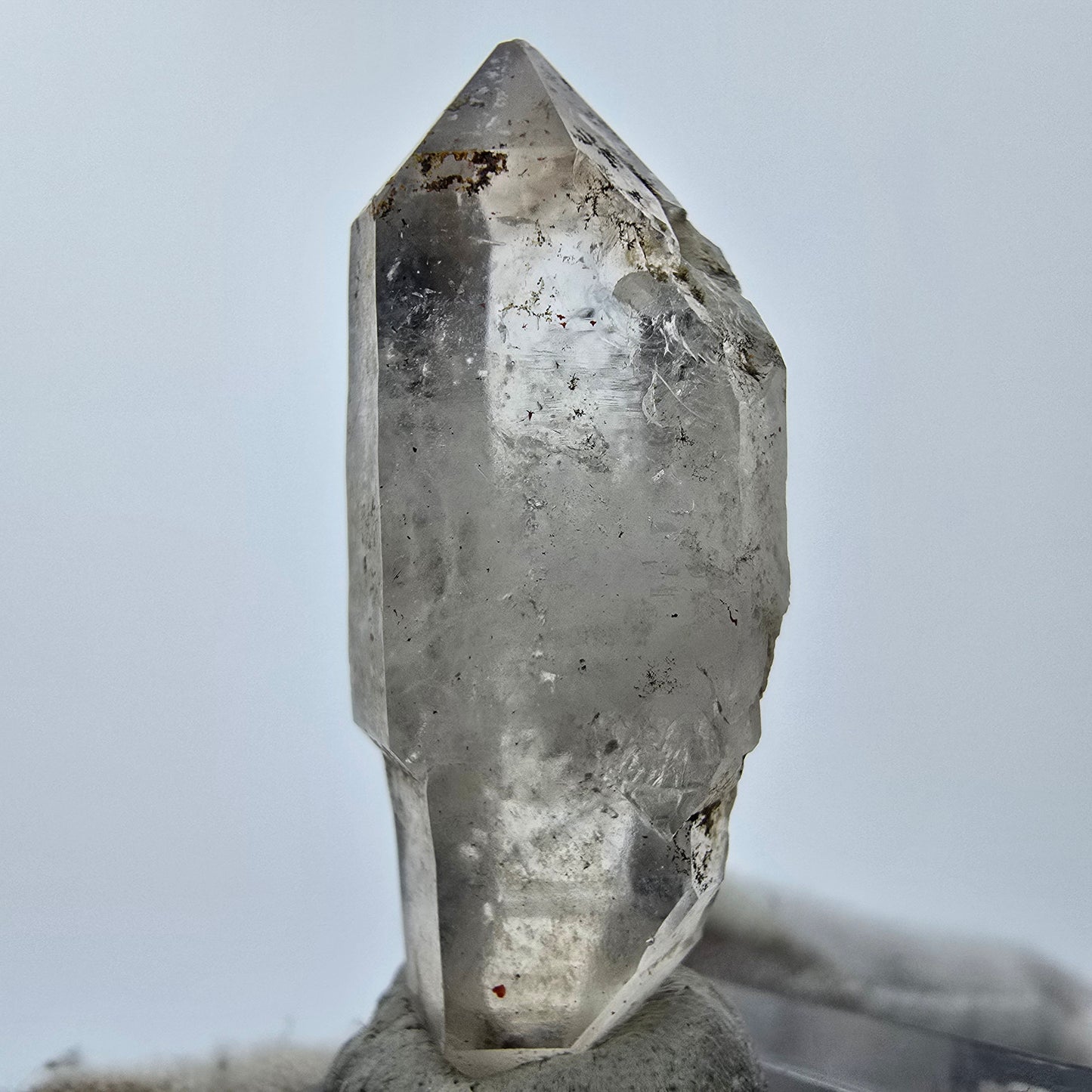 15x klare Phantom Rauchquarz Spitzen, Zepter aus Goboboseb, Namibia Lot Sammlung