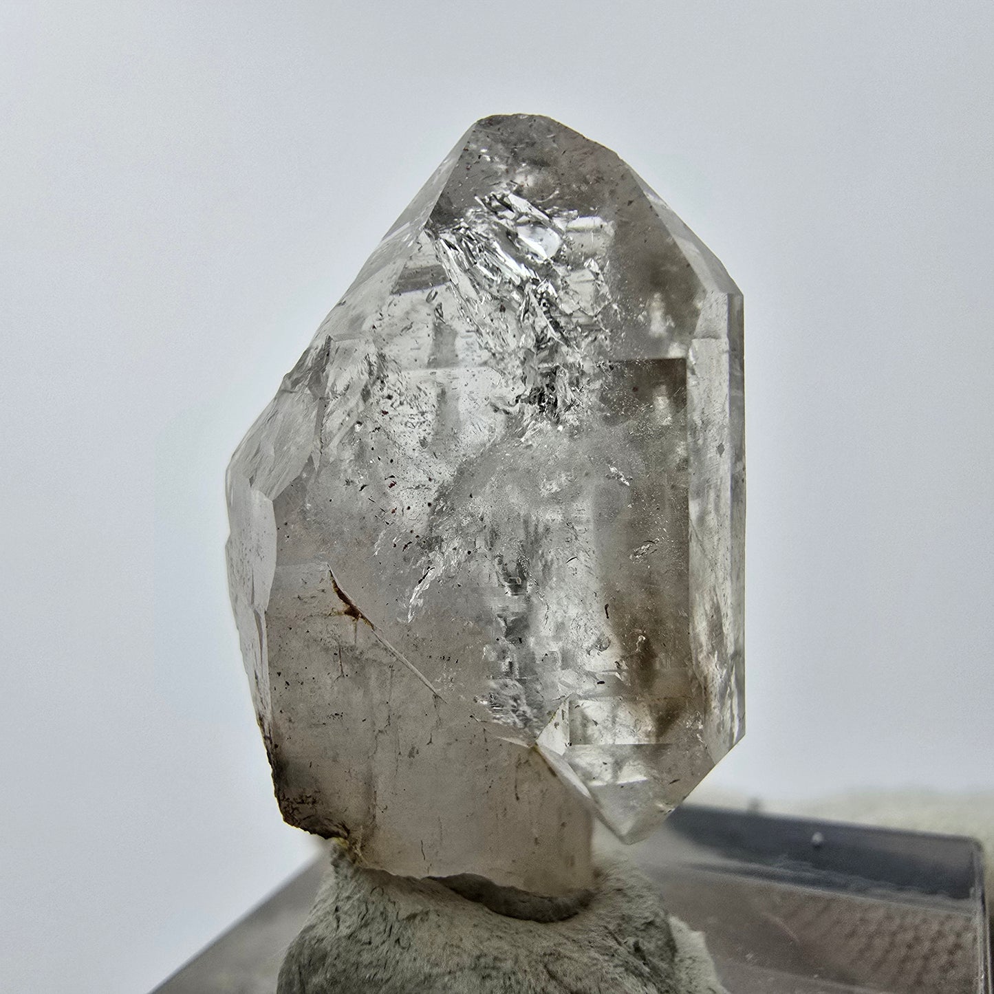 15x klare Phantom Rauchquarz Spitzen, Zepter aus Goboboseb, Namibia Lot Sammlung