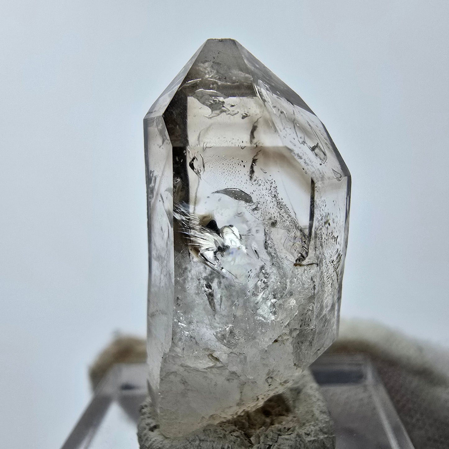 15x klare Phantom Rauchquarz Spitzen, Zepter aus Goboboseb, Namibia Lot Sammlung