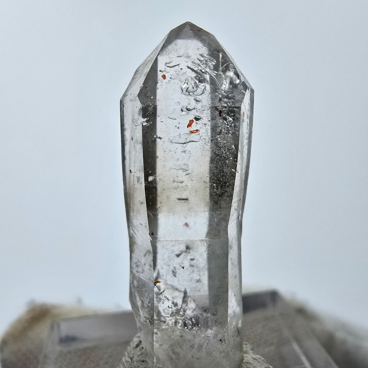 15x klare Phantom Rauchquarz Spitzen, Zepter aus Goboboseb, Namibia Lot Sammlung