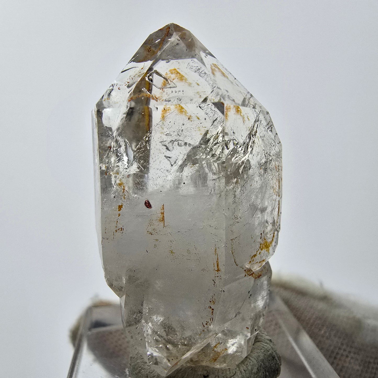 11x klare Phantom Rauchquarz Spitzen, Zepter aus Goboboseb, Namibia Lot Sammlung