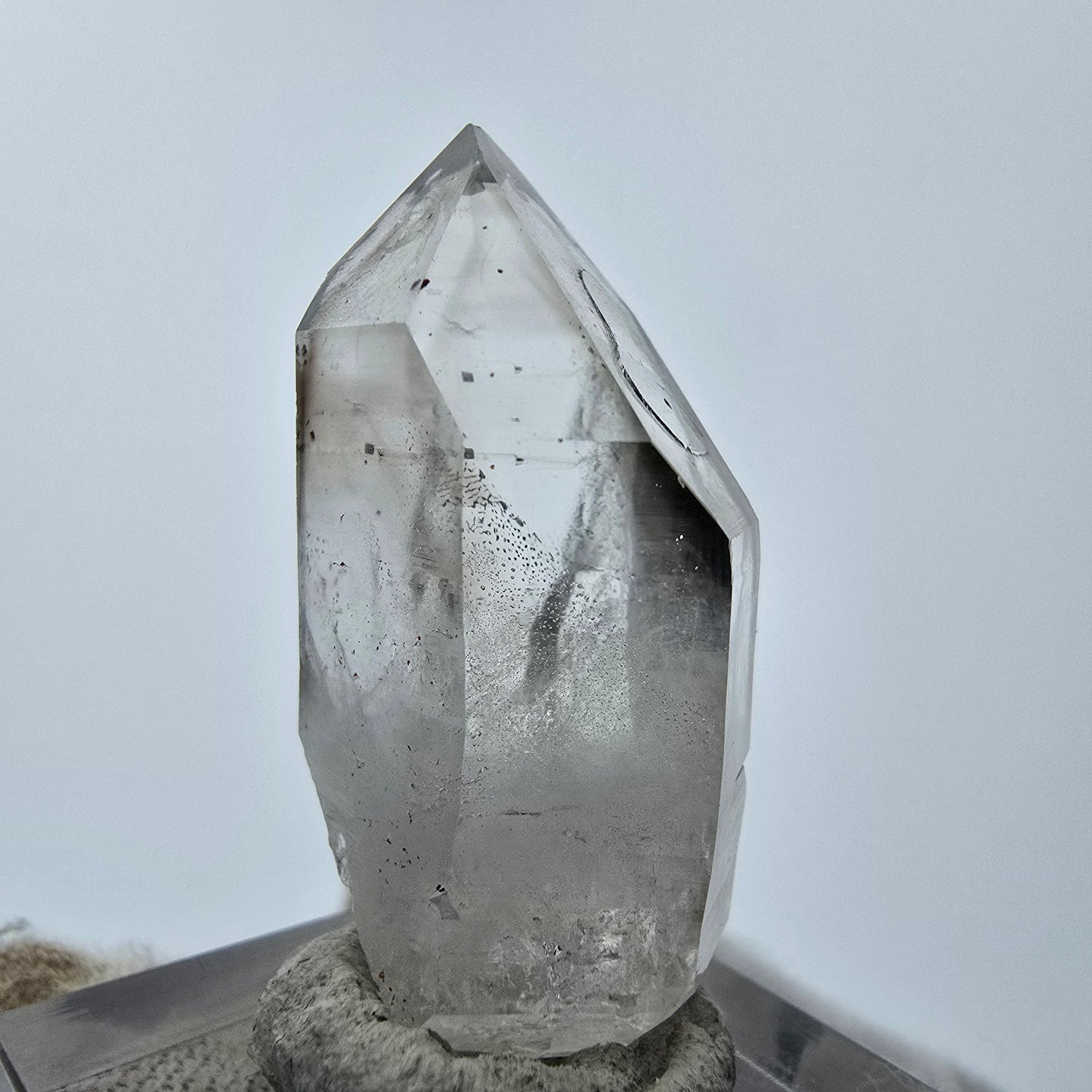 11x klare Phantom Rauchquarz Spitzen, Zepter aus Goboboseb, Namibia Lot Sammlung
