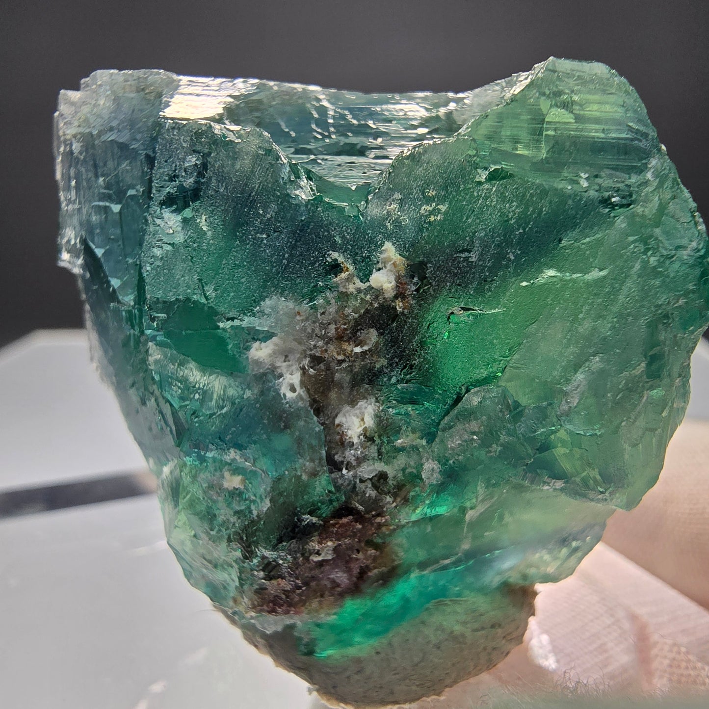 Klare Phantom Fluorit Würfel Stufe grün gelb Okorusu Namibia 47*42*30mm Sammlung