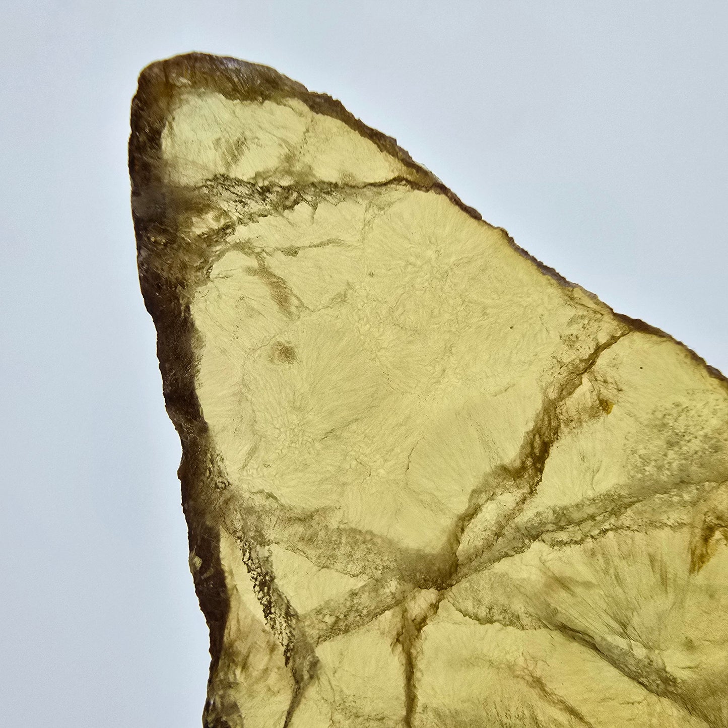 Sehr klare Fluorit Scheibe gelb Okorusu, Namibia 59*42*6mm Sammlung