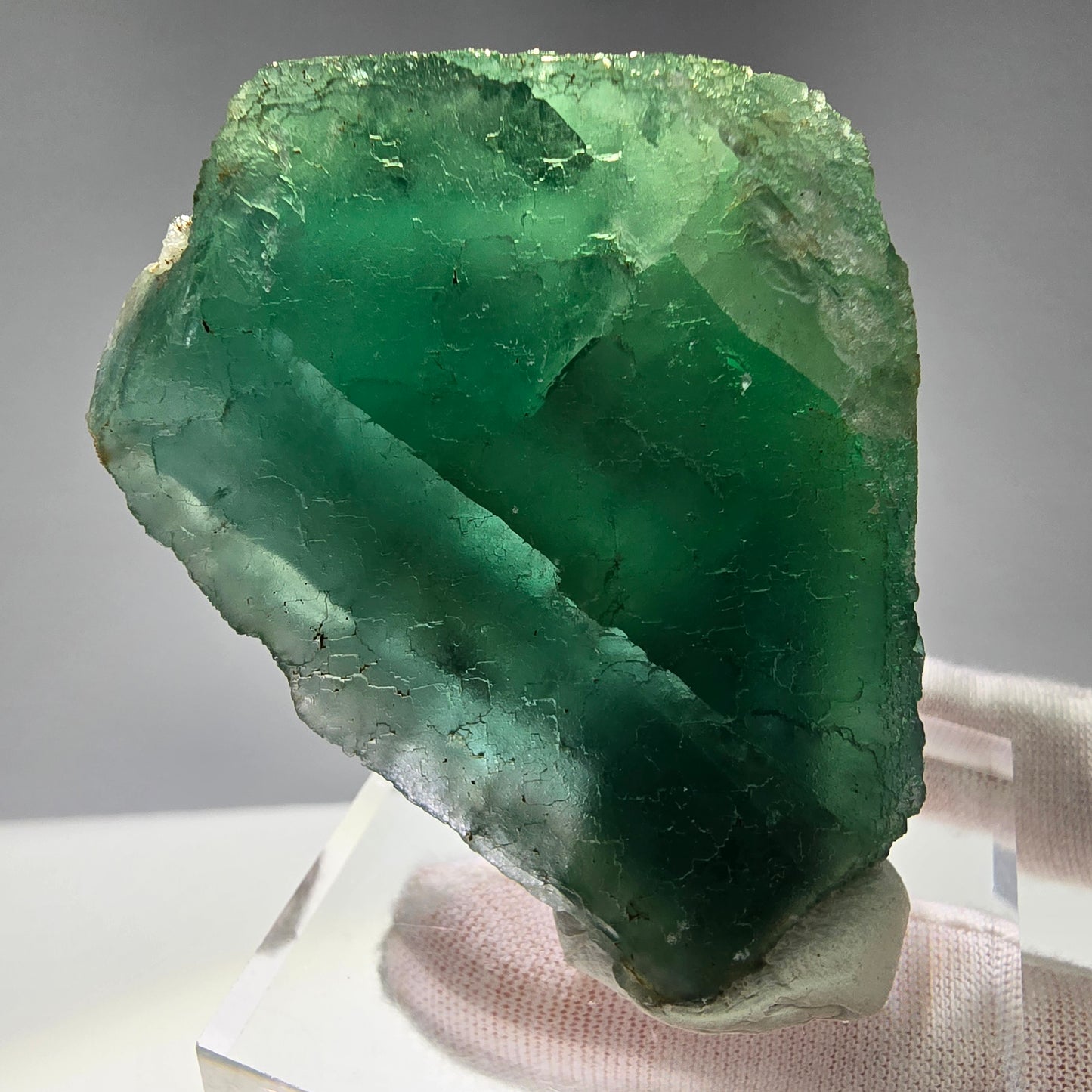 Großer Phantom Fluorit Würfel grün Okorusu, Namibia 67*55*31mm Sammlung
