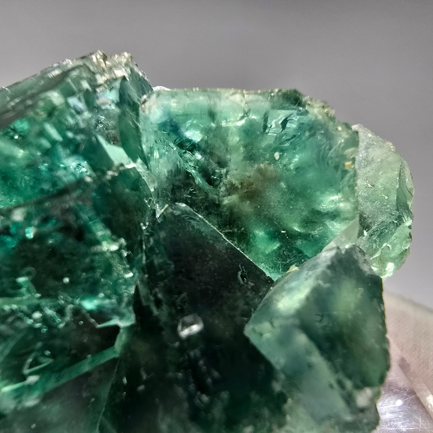 Sehr klare Phantom Fluorit Würfel Stufe grün Okorusu Namibia 65*44*40mm Sammlung