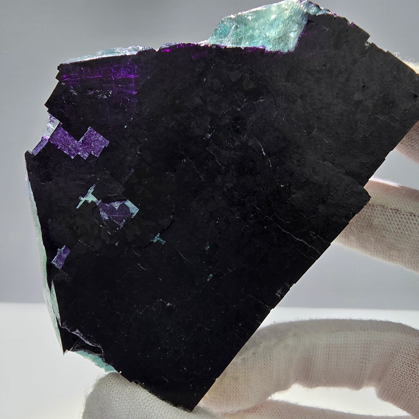 Seltene Fluorit Würfel Stufe 11:11 Angel Pocket, Okorusu Mine Namibia 82*59*32mm