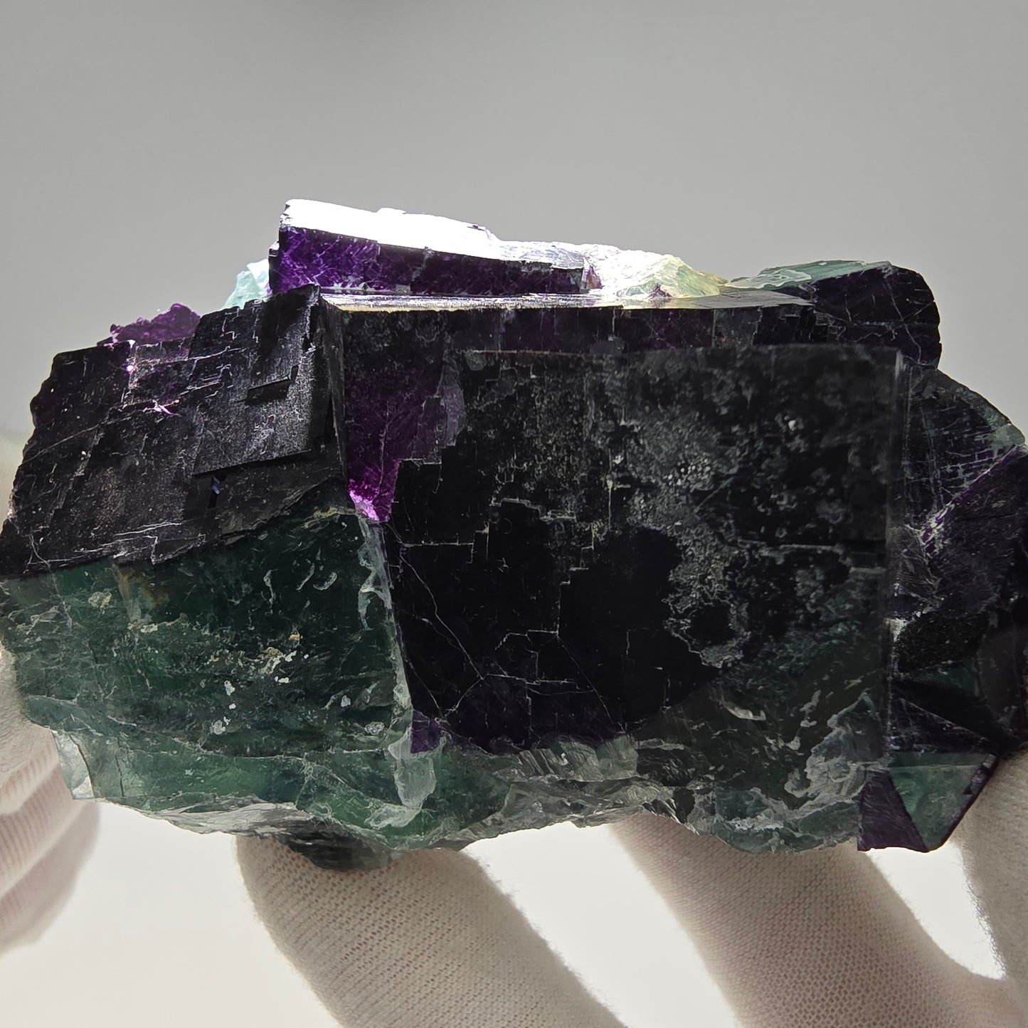 Seltene Fluorit Würfel Stufe 11:11 Angel Pocket, Okorusu Mine Namibia 83*49*48mm