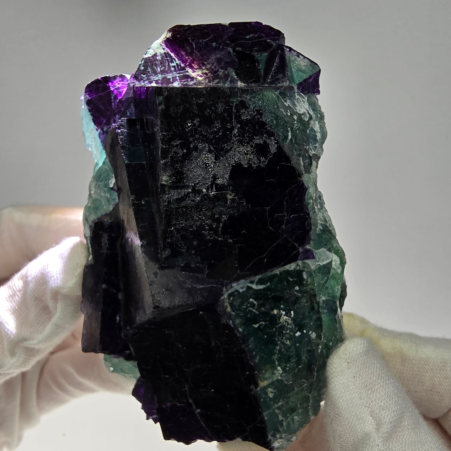 Seltene Fluorit Würfel Stufe 11:11 Angel Pocket, Okorusu Mine Namibia 83*49*48mm
