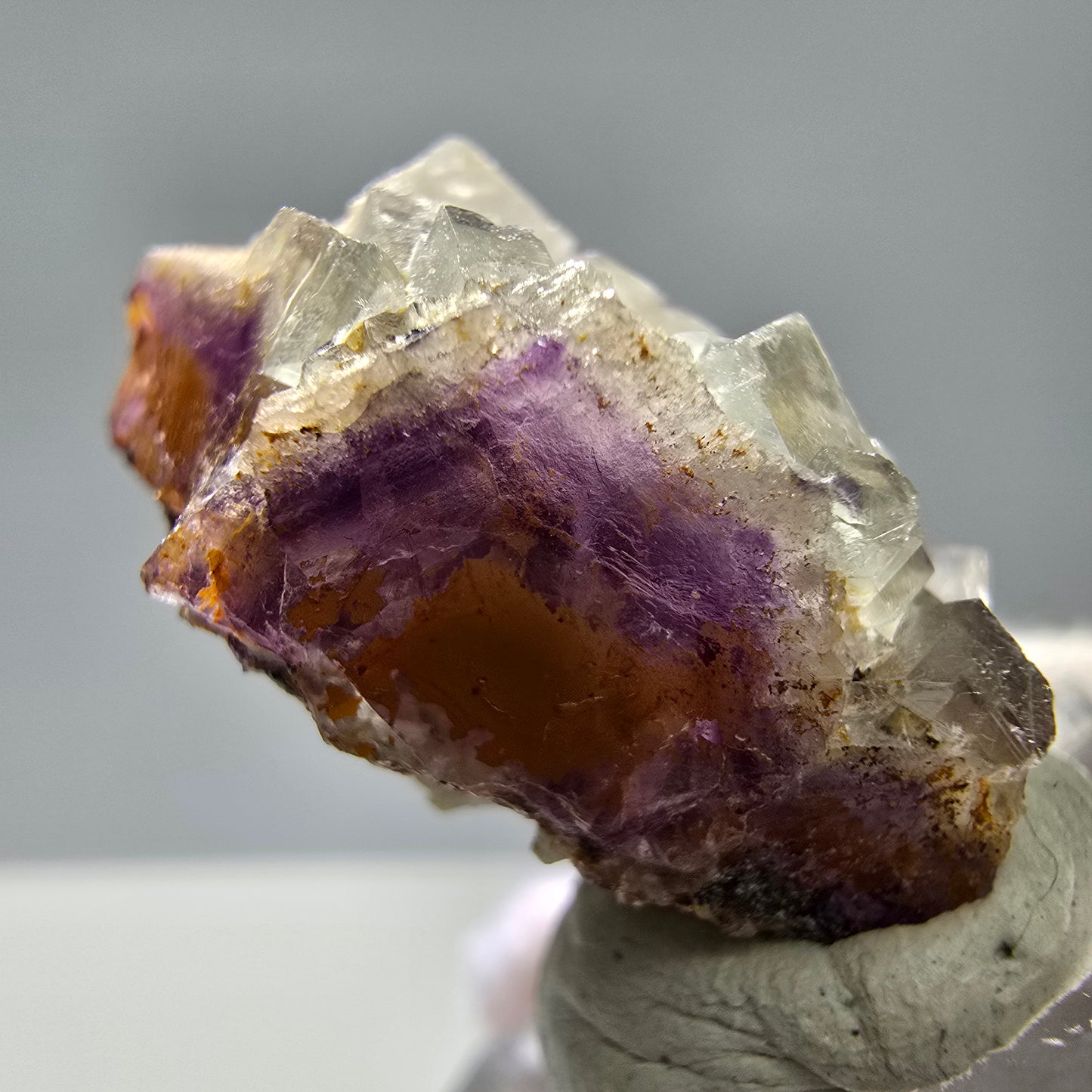 Cubes de fluorite fantôme UV rares, qualité quartz Brandberg, Namibie 28*18*17mm