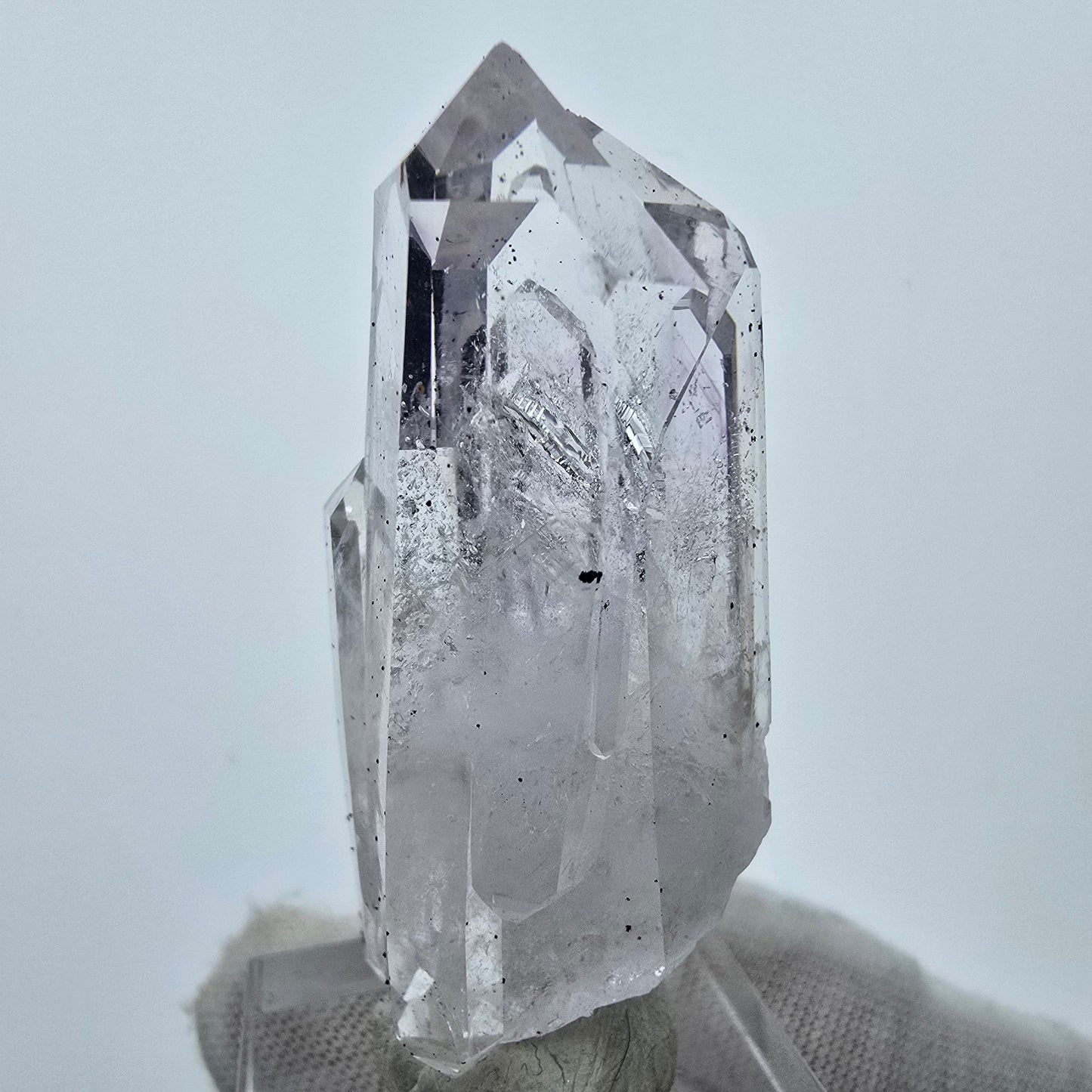 Phantom Amethyst DT Hämatit Quarz Streep Mine Goboboseb Namibia 50*22*20mm