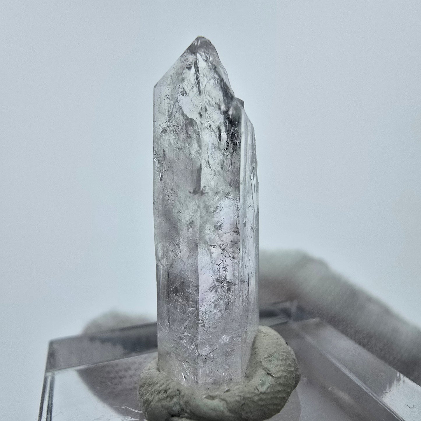Clear Rock Crystal Quartz with Analcim Streep Mine Goboboseb Namibia 26*8*7mm