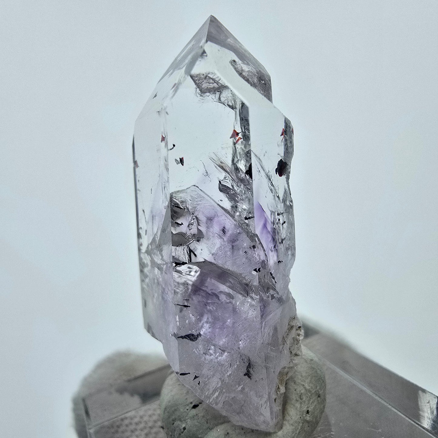 Klarer Harlekin Phantom Amethyst Streep Mine Goboboseb Namibia 36*16*10mm