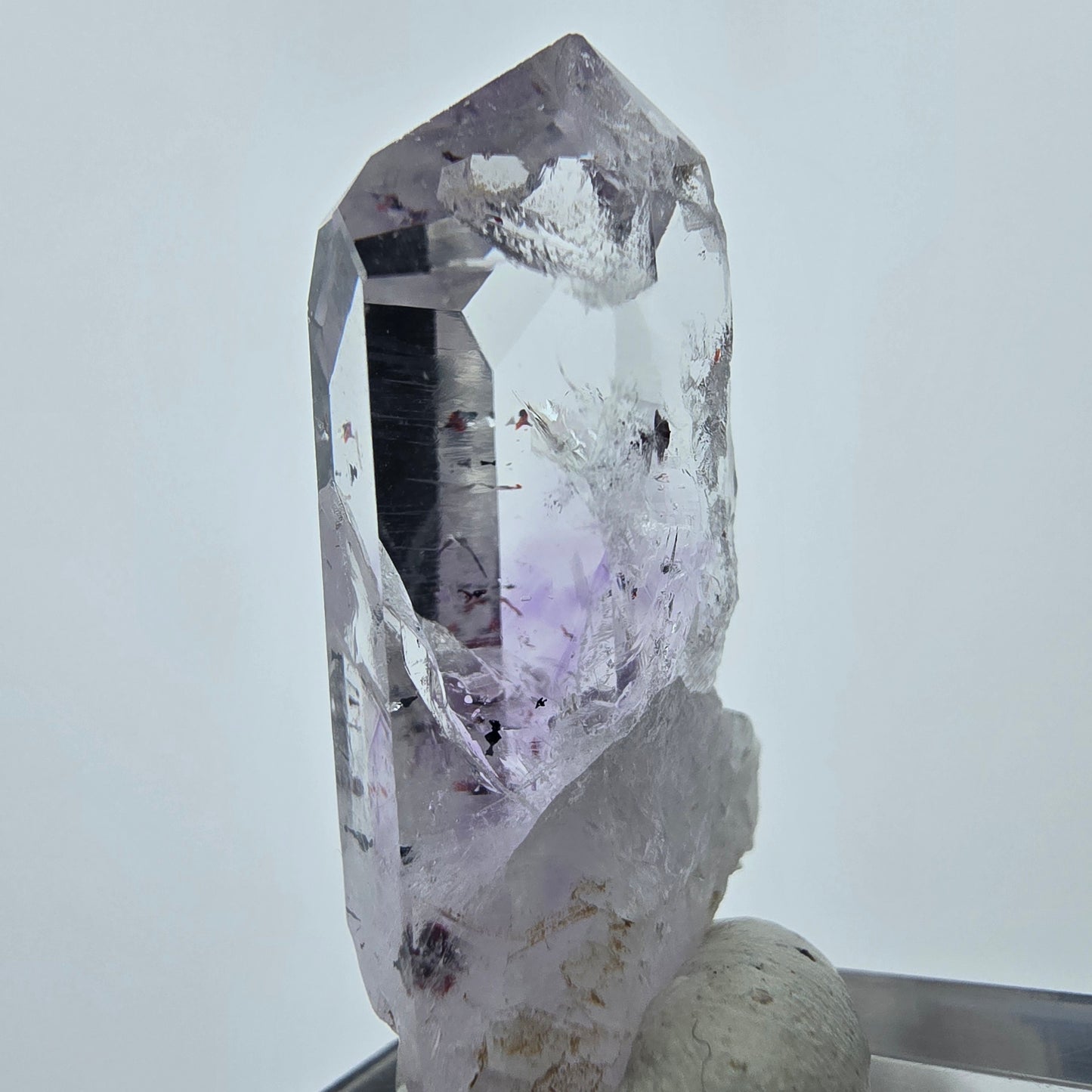 Klarer Harlekin Phantom Amethyst Streep Mine Goboboseb Namibia 36*16*10mm