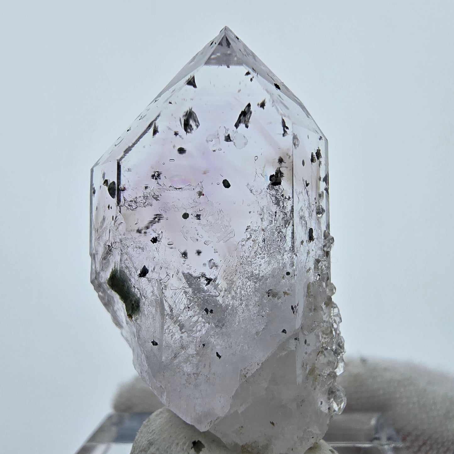 Harlekin Phantom Amethyst mit Analcim Streep Mine Goboboseb Namibia 33*18*11mm