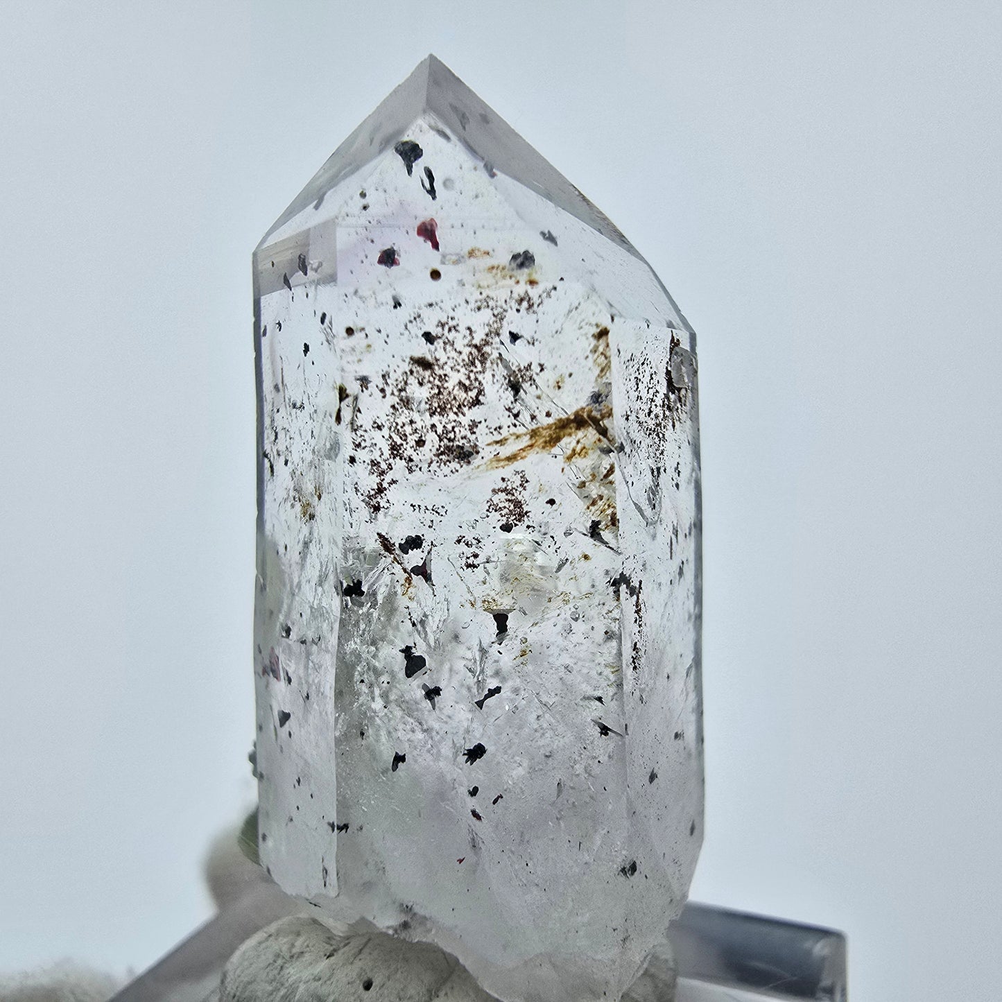 Enhydro Harlequin Amethyst Analcime Prehnite Streep Mine, Gob., Namibia 37*19*15mm