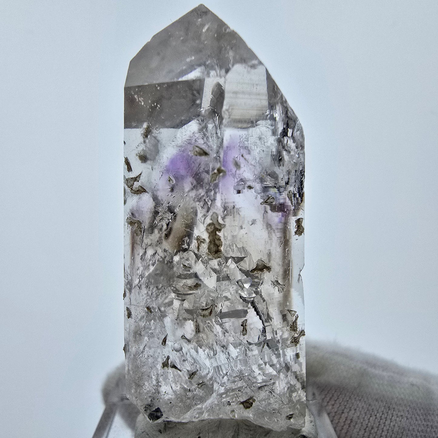 Enhydro Amethyst mit Stilbit 2x Blase Streep Mine Goboboseb Namibia 48*23*18mm