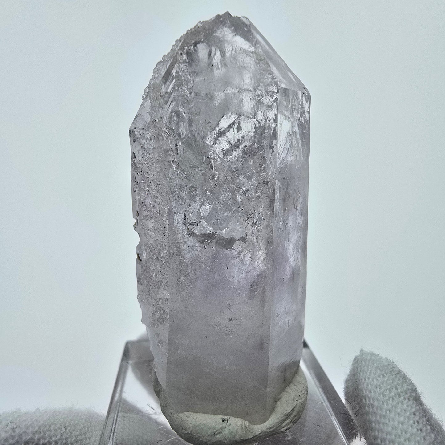 Harlekin Phantom Amethyst mit Analcim Streep Mine Goboboseb Namibia 47*21*19mm