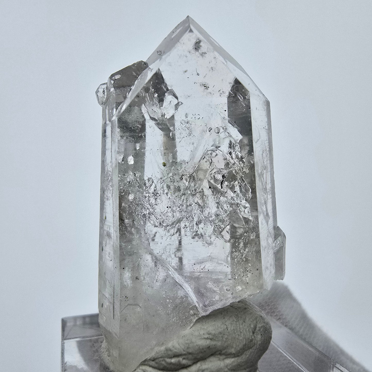 Enhydro Quartz, Analcim Prehnite 3x Bubble Streep Mine Goboboseb Namibia 39*19*15mm