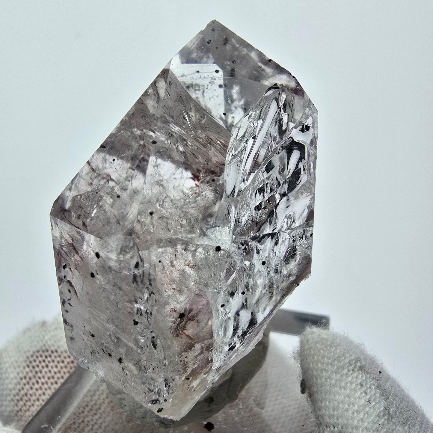 Harlequin Phantom Amethyst with Prehnite Streep Mine Goboboseb Namibia 38*23*23mm