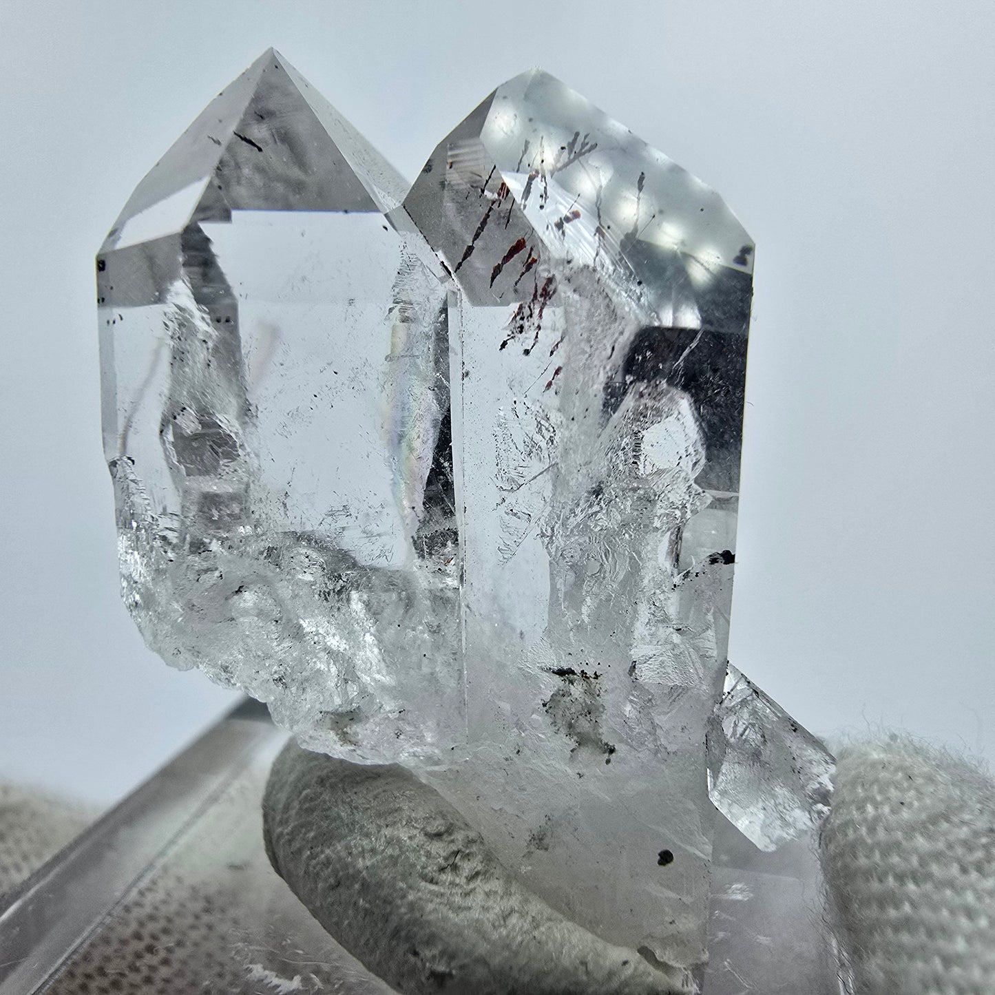 Harlekin Phantom Quarz Kristall Streep Mine Goboboseb Namibia 30*21*14mm